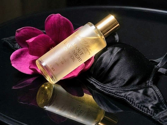 About Last Night Body Elixir & Body Oil  8 1/2 oz  body elixir cream w/ 4 oz Body oil set